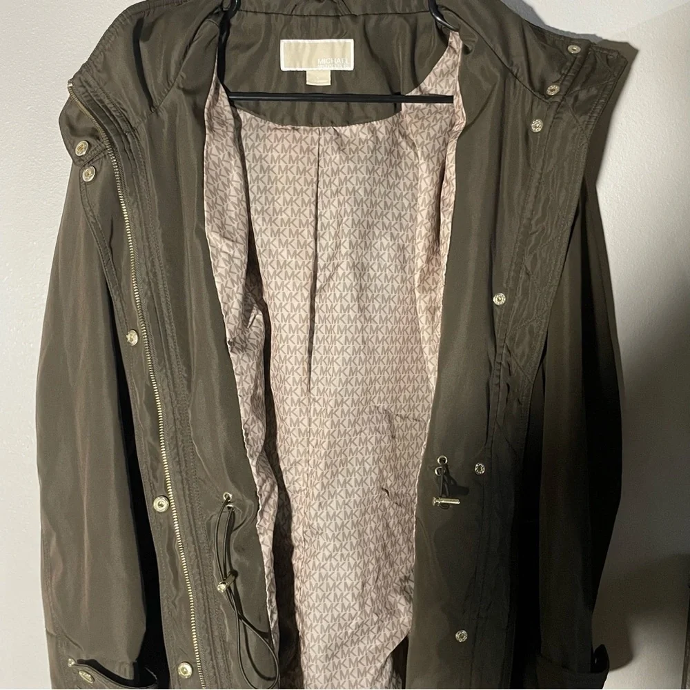 COPY - Michael Kors cinch waist anorak brown coat